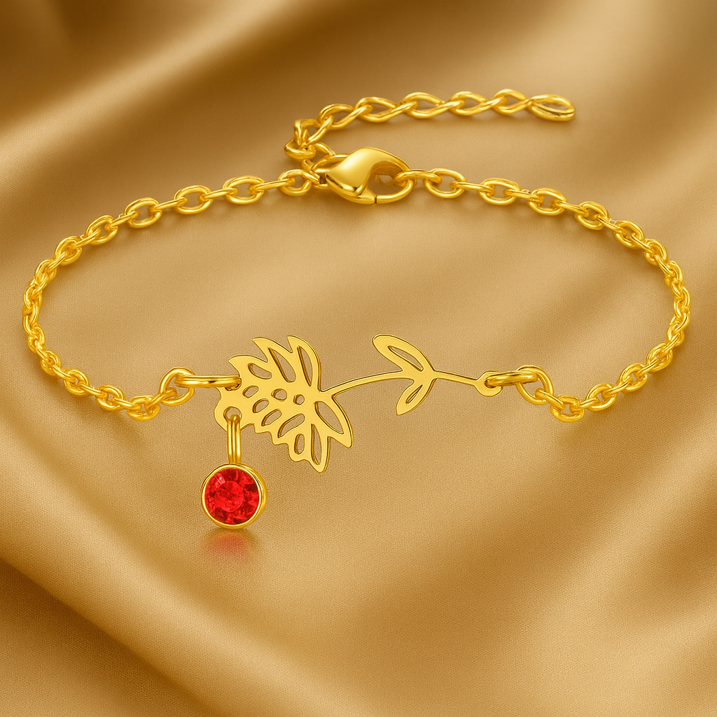 Nuvella Birthstone Flower Bracelets
