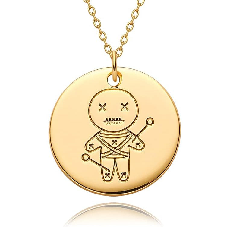 Constellation Disc Coin Necklace 18K Gold Plated Dainty 12 Constellation Personalized Pendant Necklace Gifts