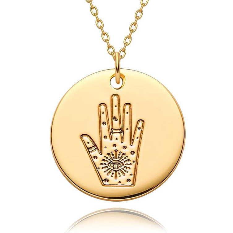 Constellation Disc Coin Necklace 18K Gold Plated Dainty 12 Constellation Personalized Pendant Necklace Gifts