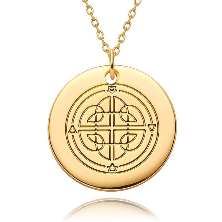 Constellation Disc Coin Necklace 18K Gold Plated Dainty 12 Constellation Personalized Pendant Necklace Gifts