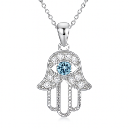 Nuvella Hamsa Hand Necklace