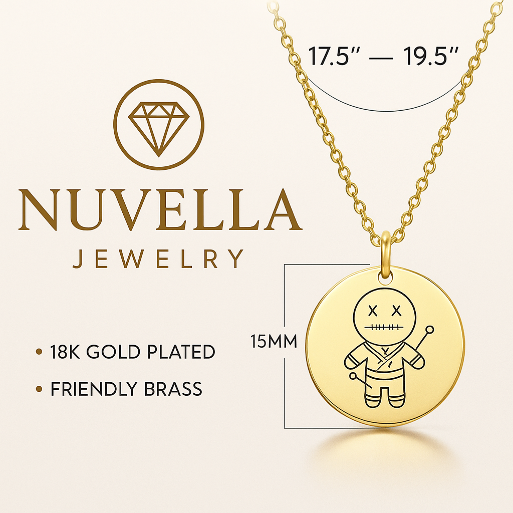 Nuvella Constellation Disc Coin Necklace