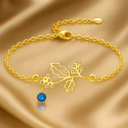 Nuvella Birthstone Flower Bracelets