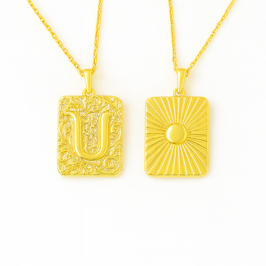 Nuvella Reversible Zodiac Necklace